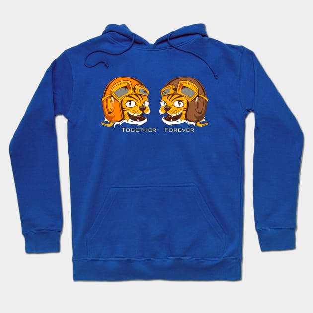 Tigers together forever. Hoodie by AJ techDesigns